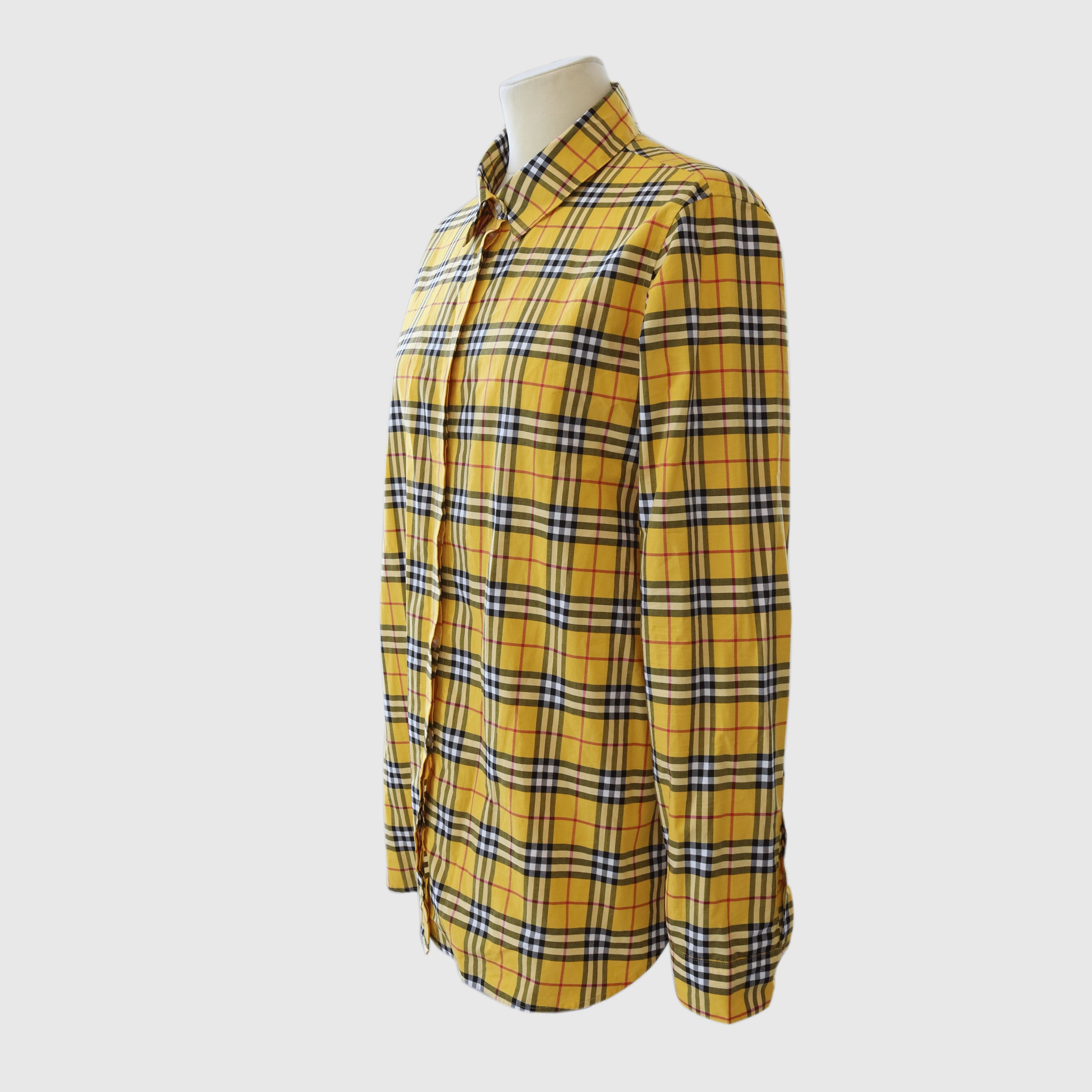 Yellow/Multicolor Checkered Shirt