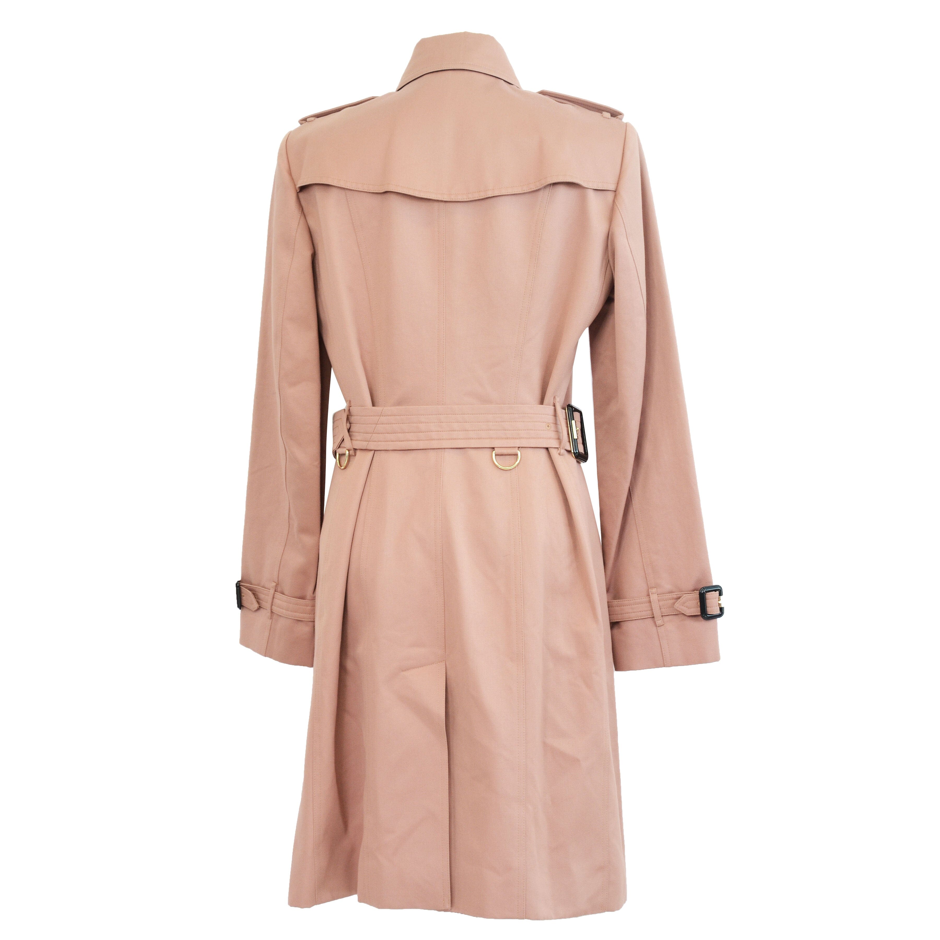 Burberry Dark Powder Pink Trench Coat Clothing Burberry