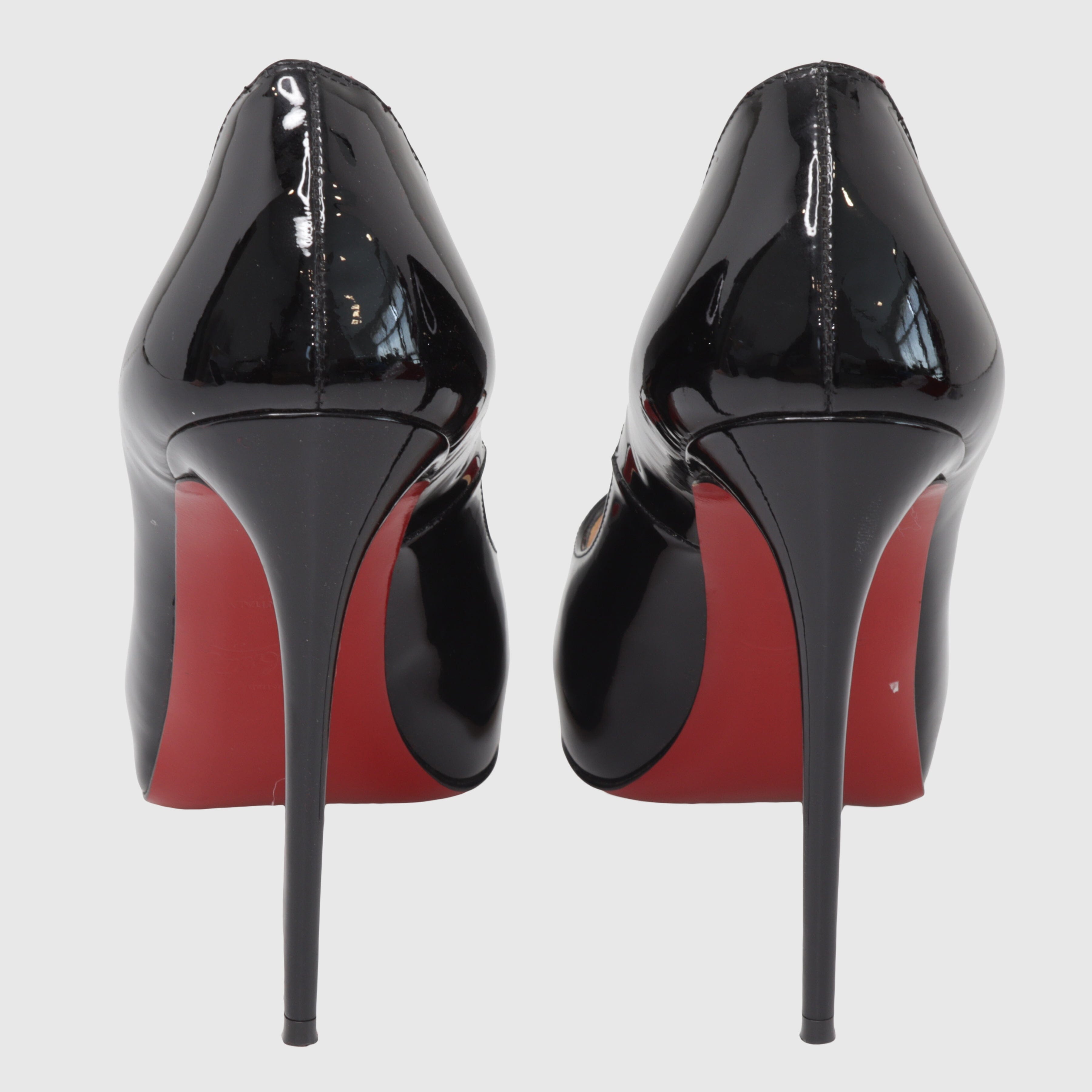 Black Peep Toe New Very Prive Pumps Shoes Christian Louboutin 