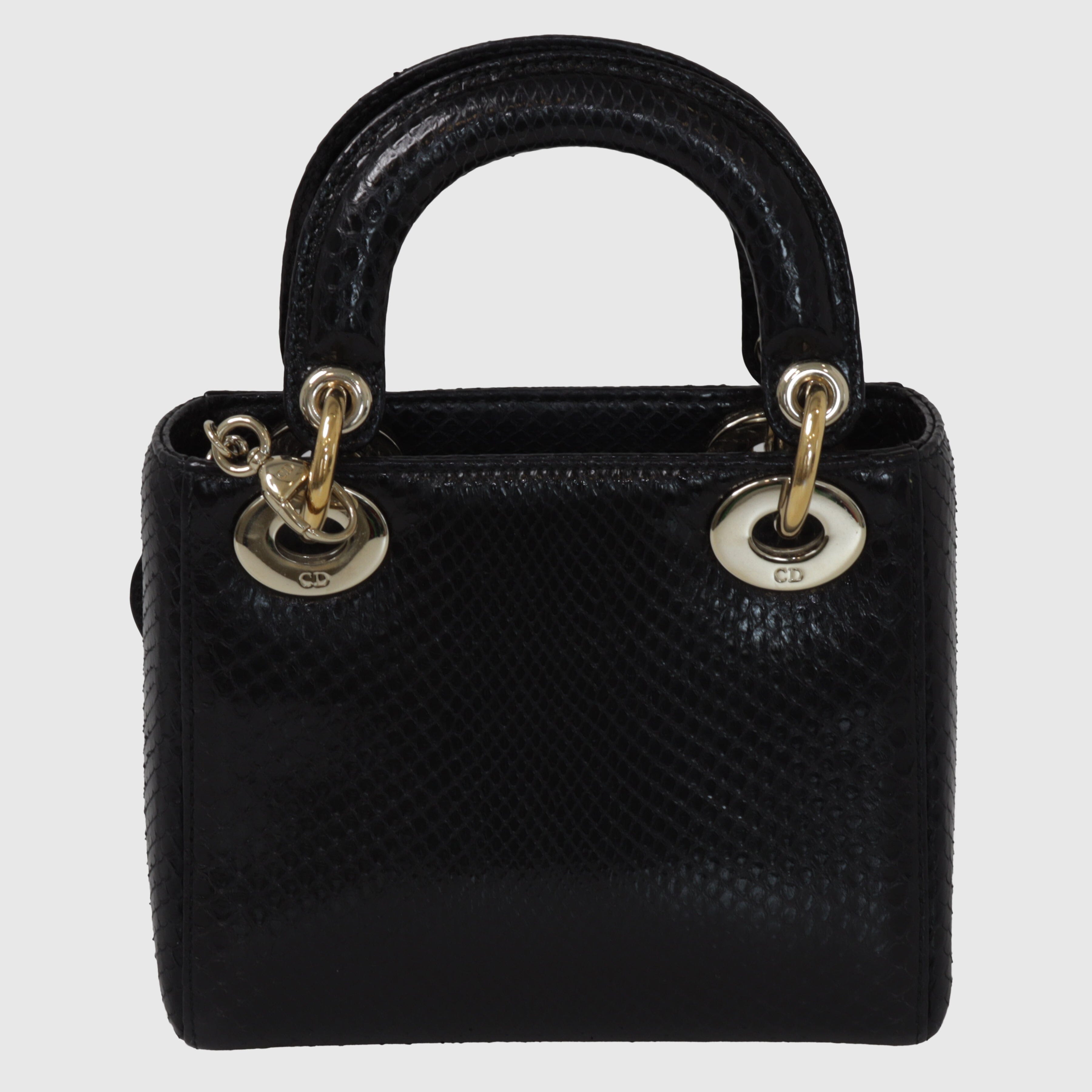 Black mini lady outlet dior