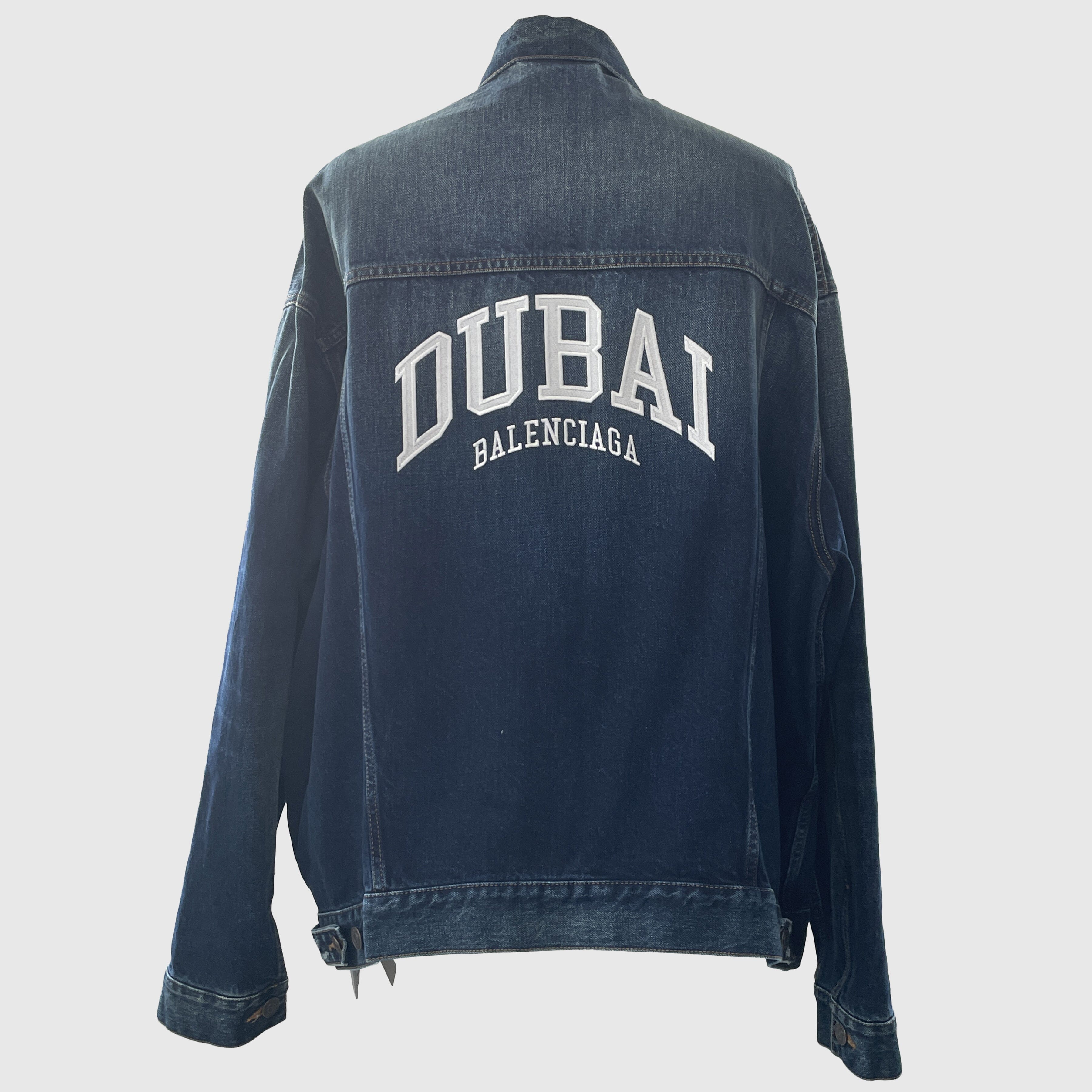 Cities Dubai Fit Denim Jacket Clothing Balenciaga 