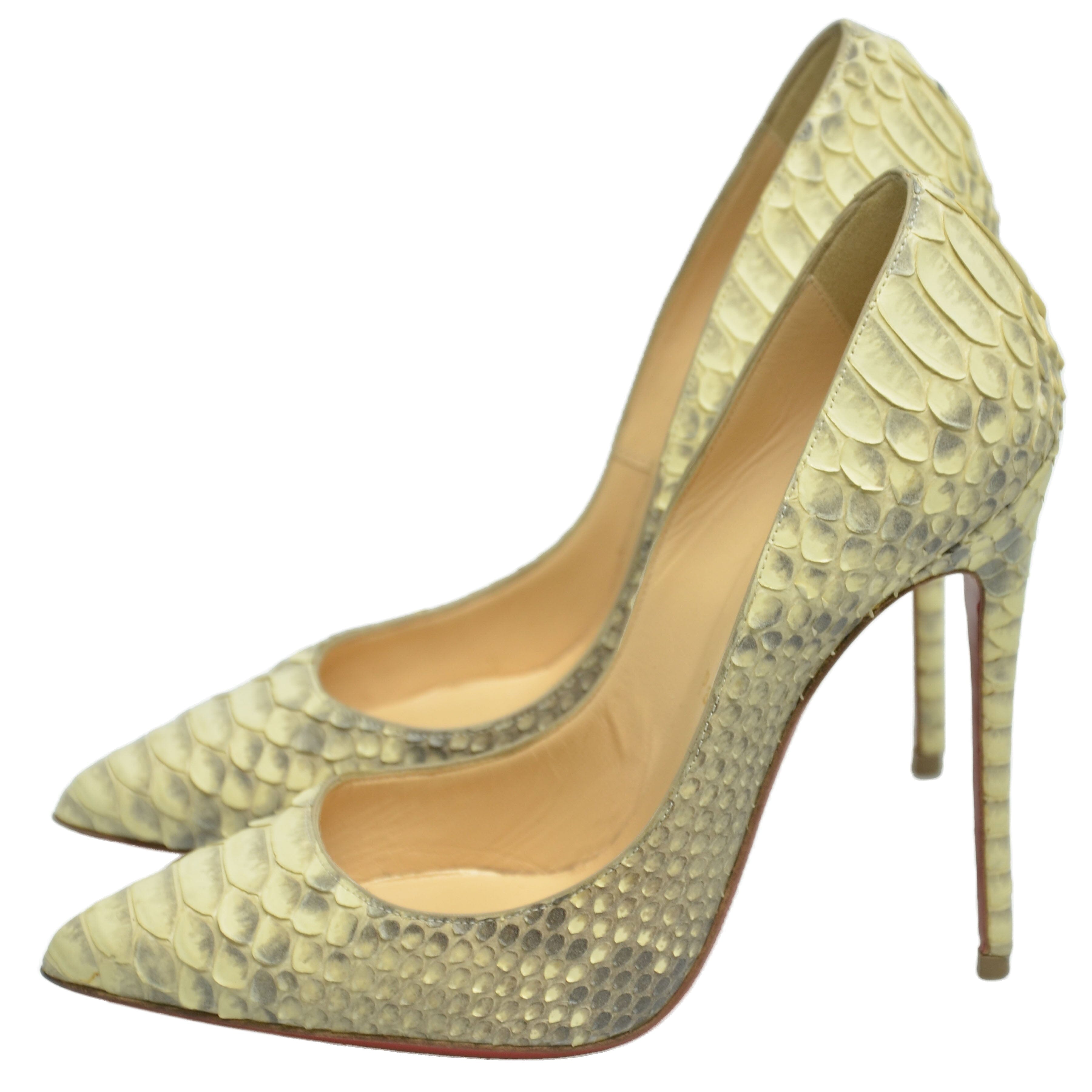 Beige Pigalle Follies Pointed Toe Pumps Shoes Christian Louboutin