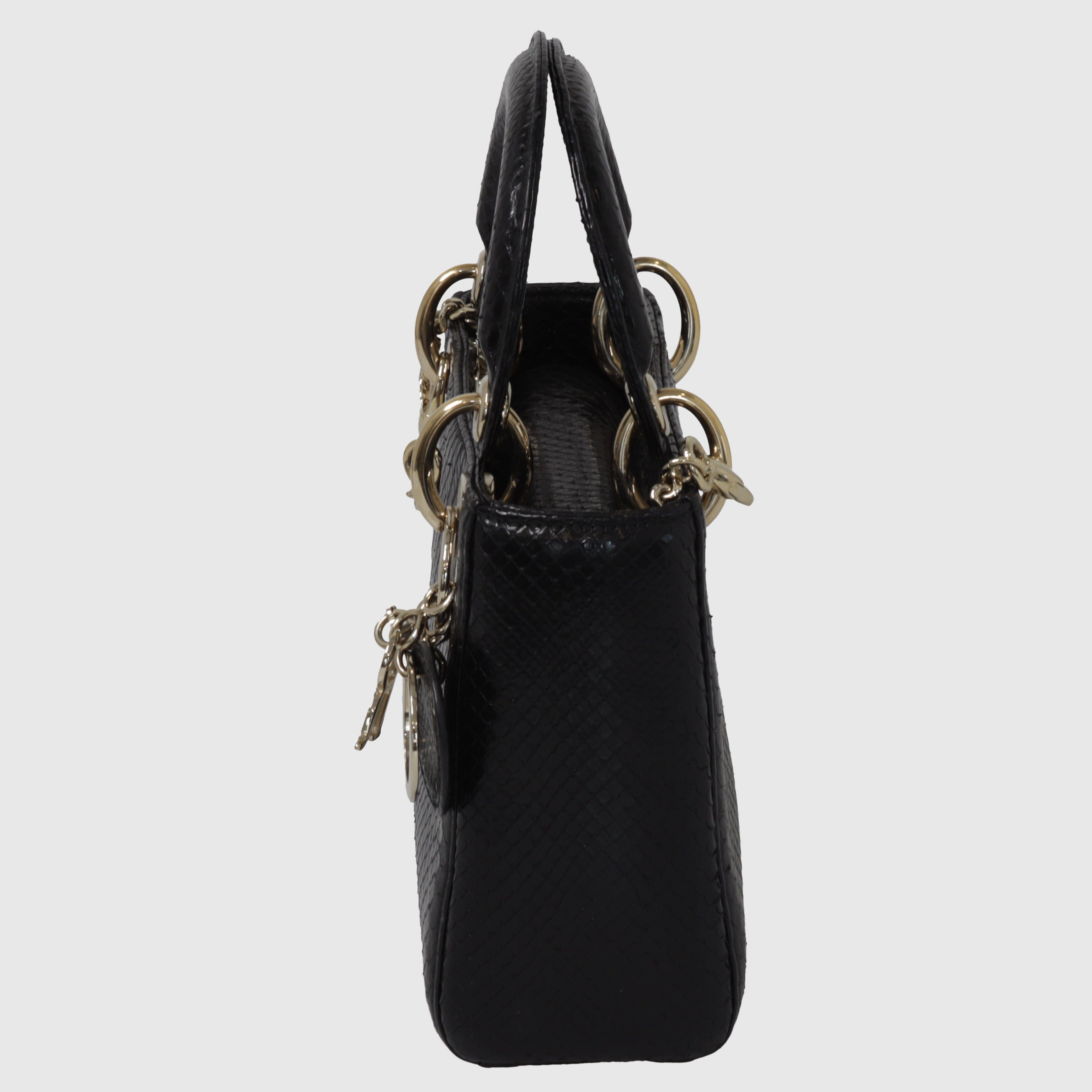 Lady dior python on sale mini