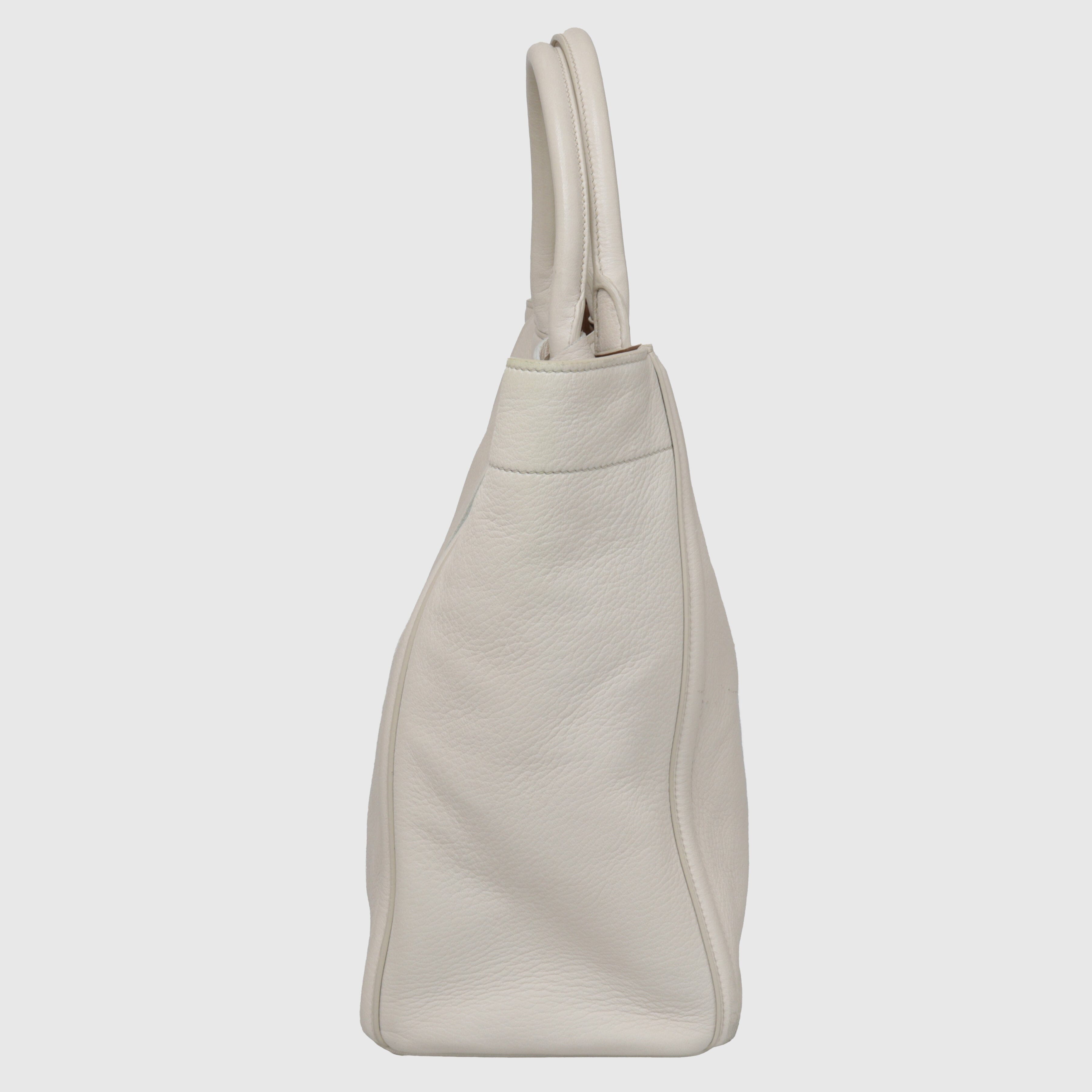 White Soft Tote Bag Bags Prada 