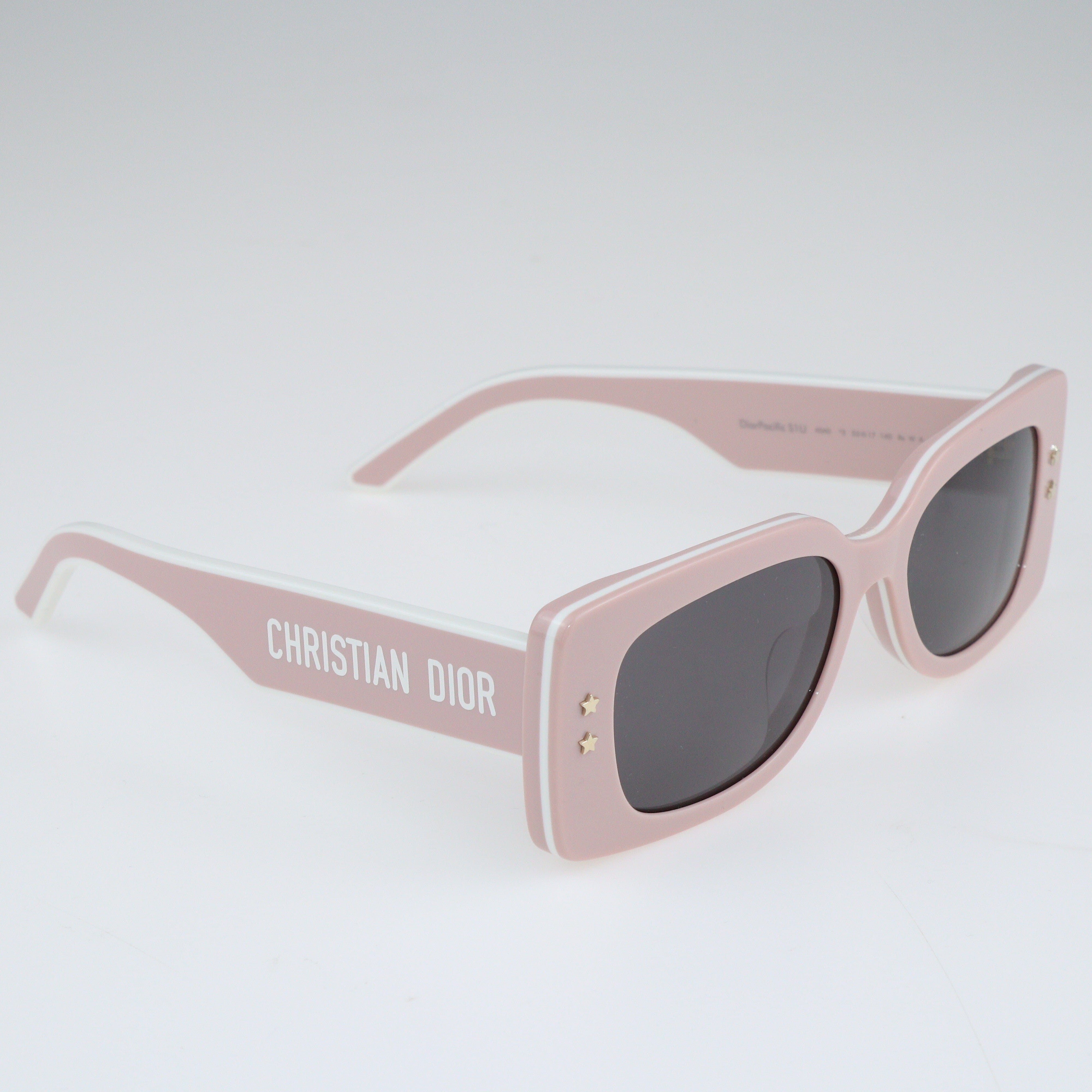 Pink Square Oversized Sunglasses Accessories Christian Dior 
