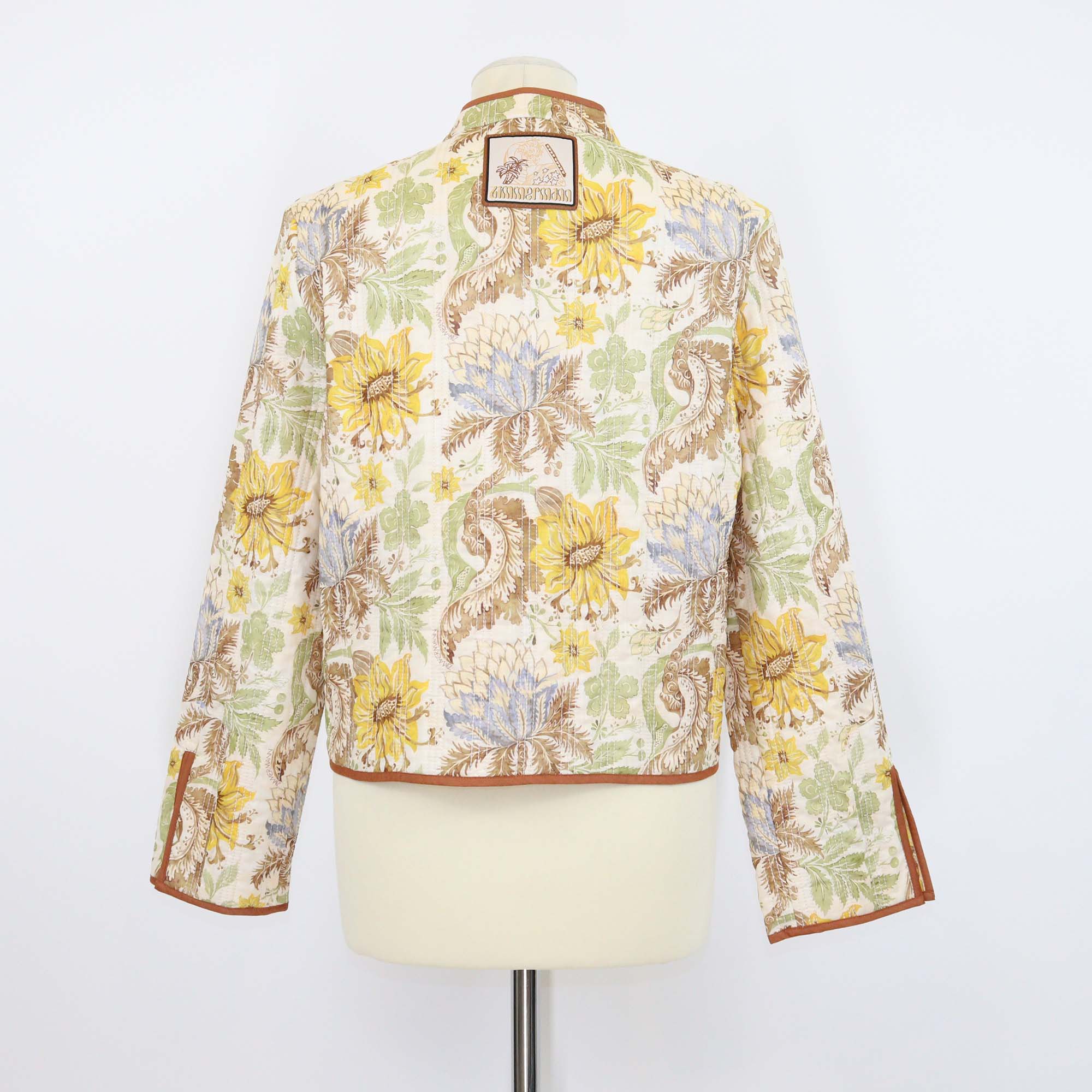 Zimmermann Multicolor Cotton Floral Print Daylight Collarless Jacket