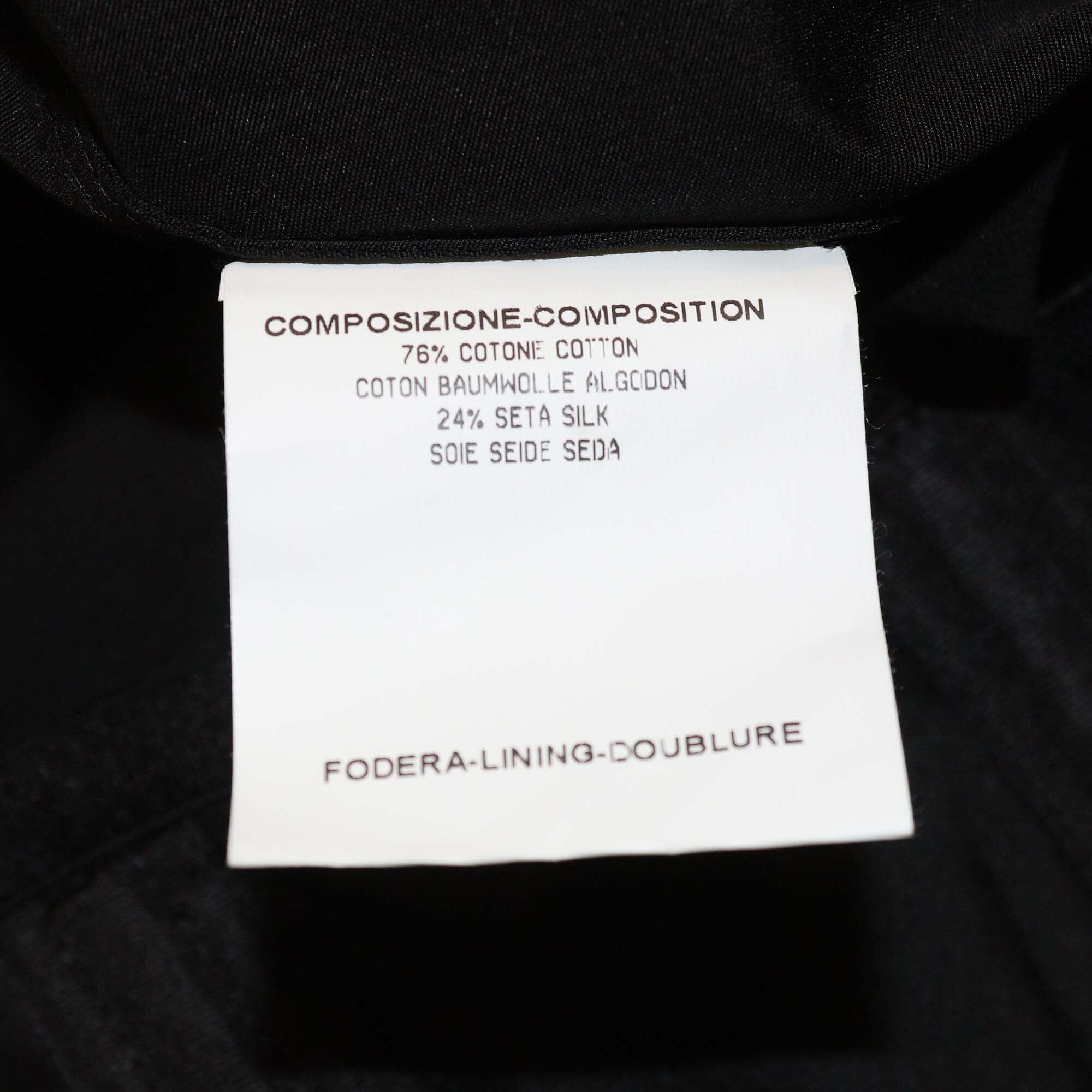 Yves Saint Laurent Black Cotton & Silk Pleated Strapless Jumpsuit Womens Yves Saint Laurent 