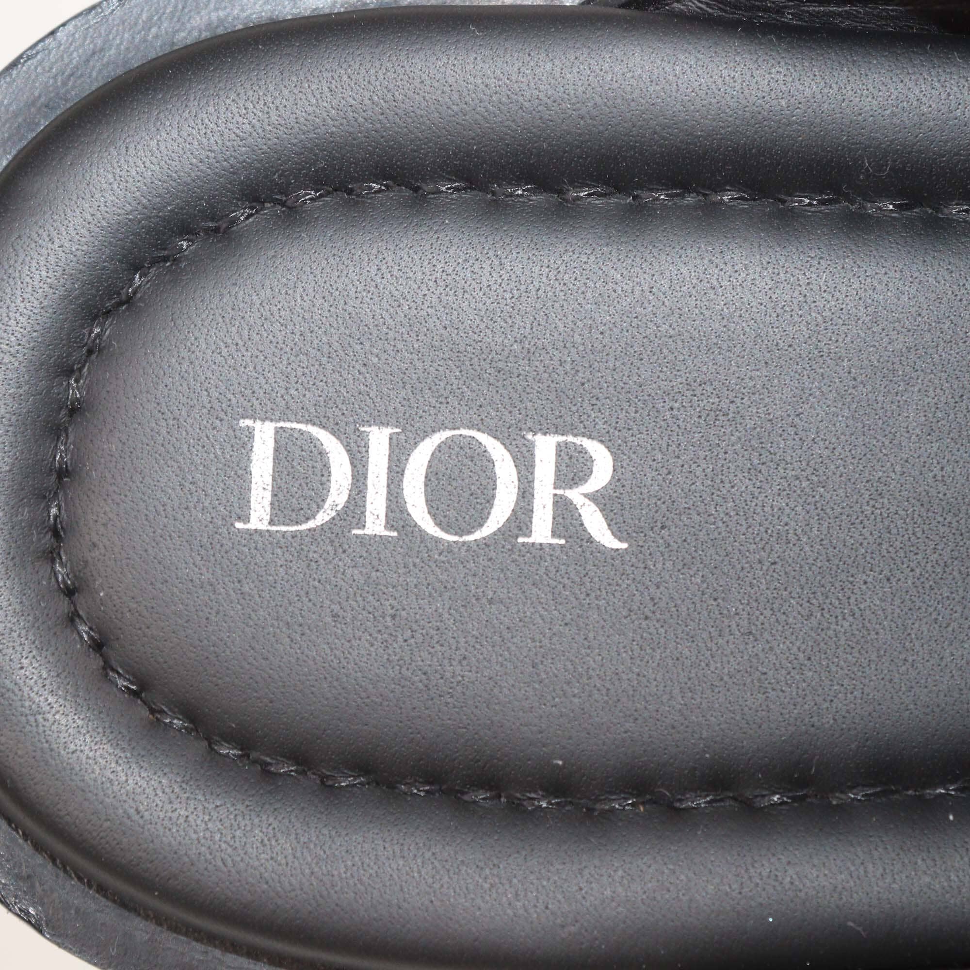 Dior Homme Black Leather Alias Flat Slides Mens Dior Homme 