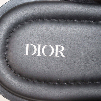 Dior Homme Black Leather Alias Flat Slides Mens Dior Homme 