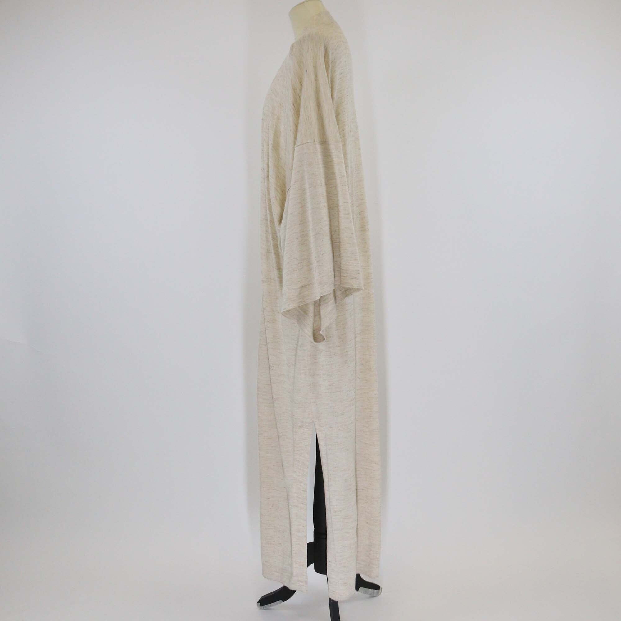 Loro Piana Beige Cashmere Blended Knit Long Cardigan