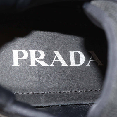 Prada Black Fabric & Rubber Cloudburst Thunder Low Top Sneakers Womens Prada 