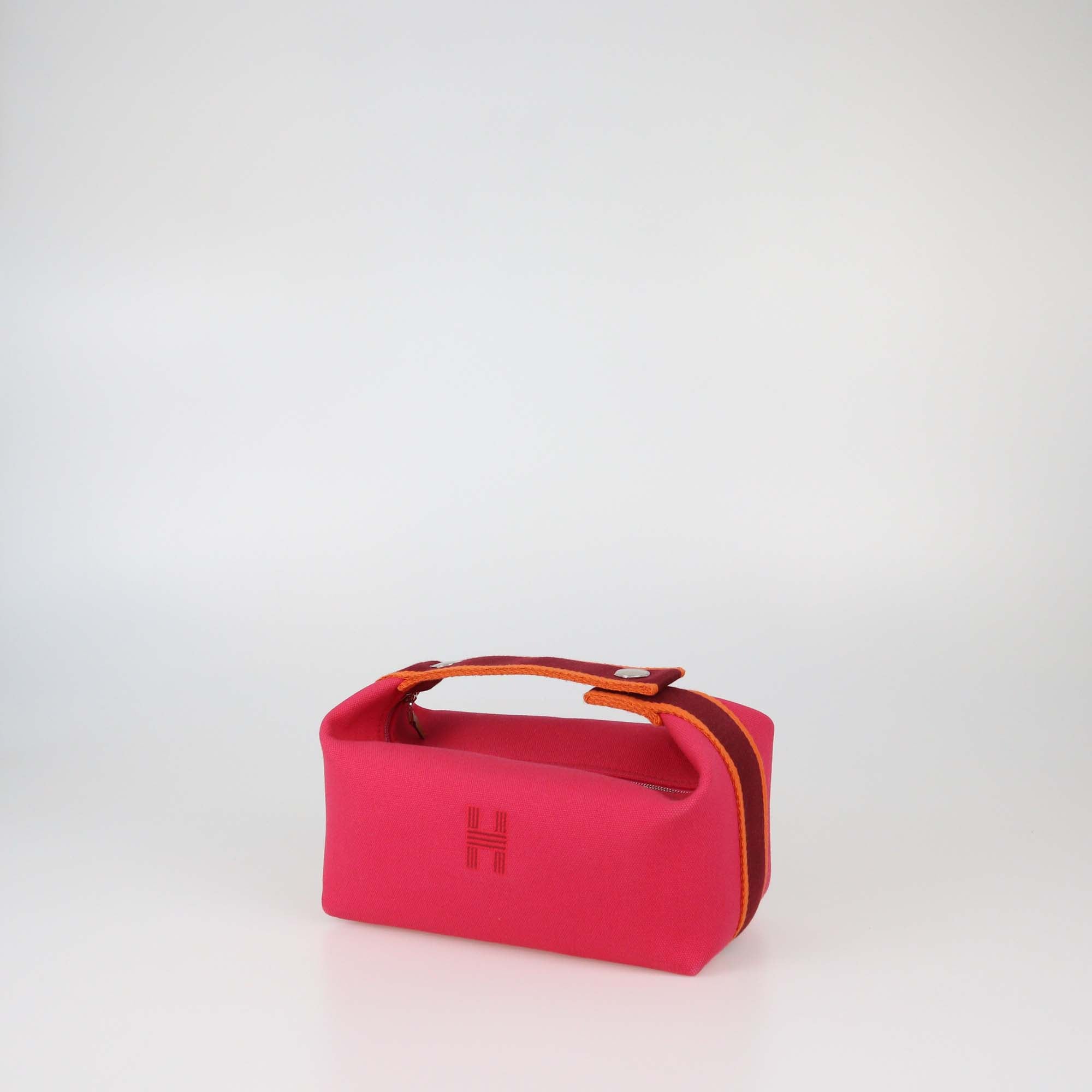 Hermes Hibiscus Canvas Bride a Brac PM Case