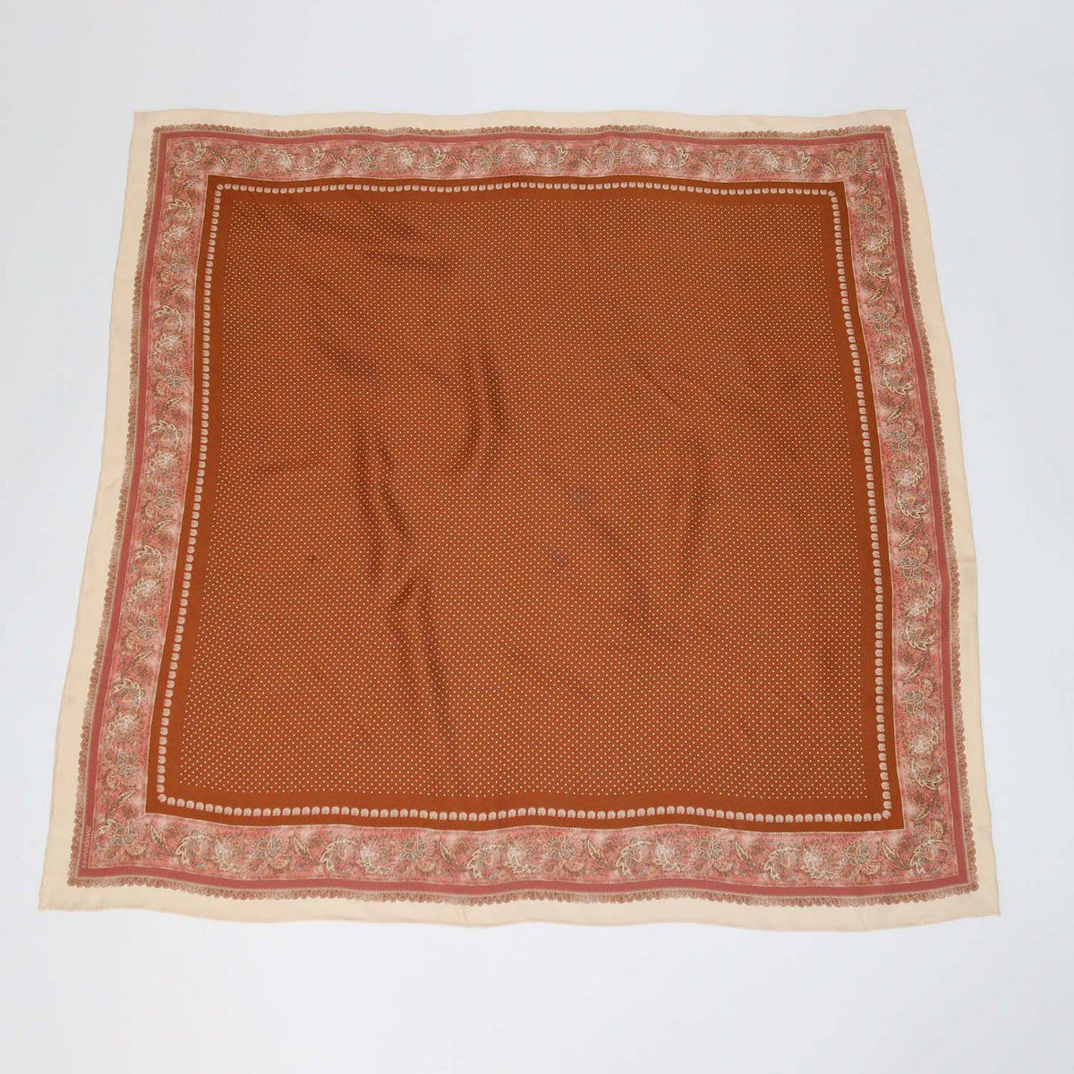 Zimmermann Brown Silk Paisley Print Scarf 90