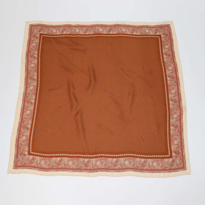 Zimmermann Brown Silk Paisley Print Scarf 90
