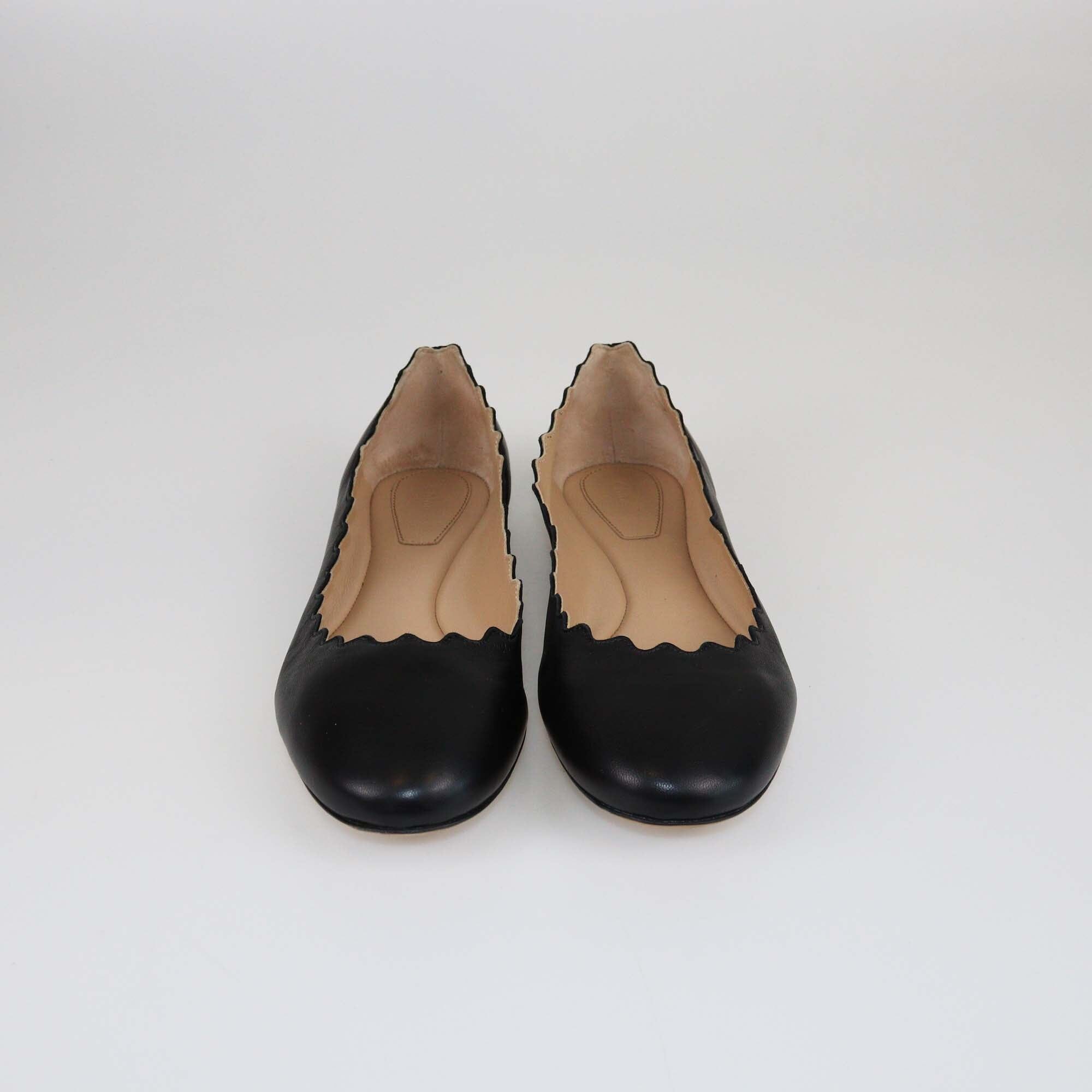 Chloe Black Lauren Ballet Flats Womens Chloe 