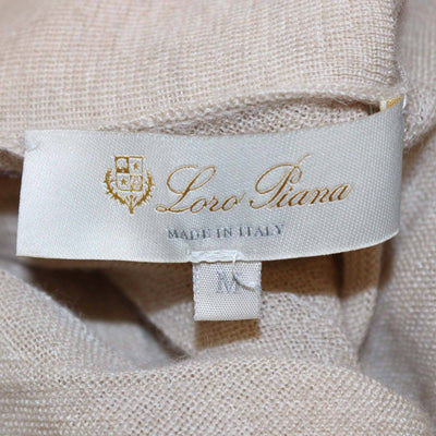 Loro Piana Beige Cashmere Blended Knit Raw Line Long Cardigan Womens Loro Piana 