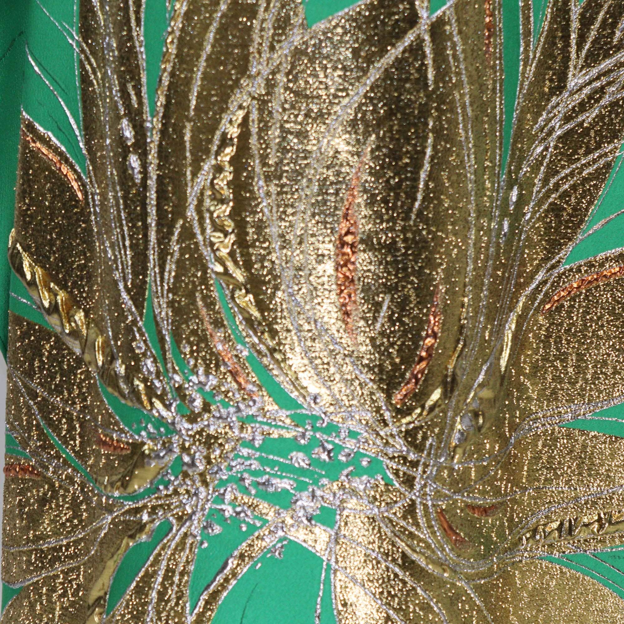 Taller Marmo Emerald Green Iman Embroidered Kaftan Womens Taller Marmo 
