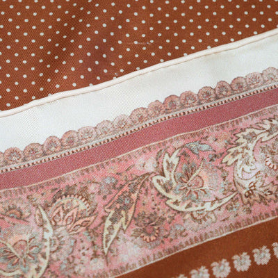 Zimmermann Brown Silk Paisley Print Scarf 90