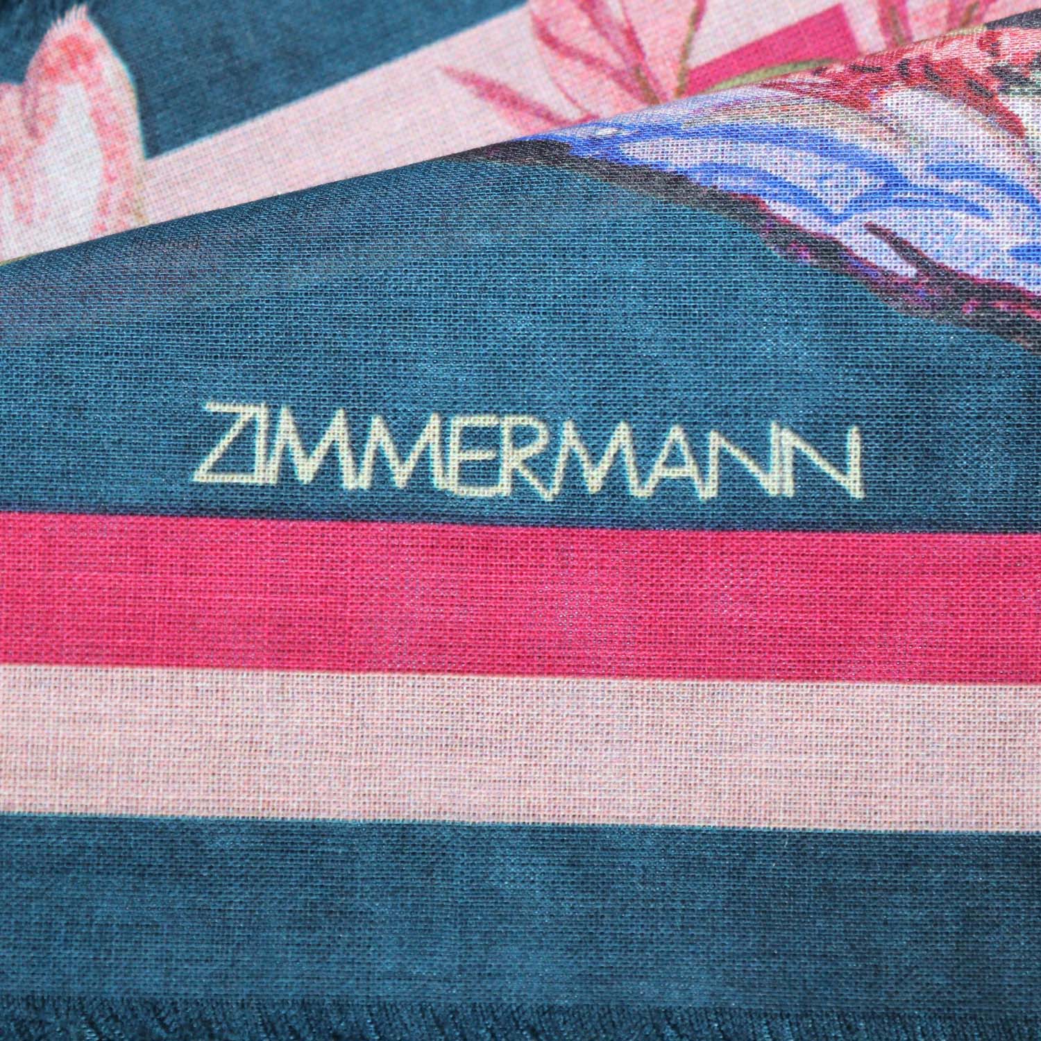Zimmermann Multicolor Cotton Floral Print Pareo