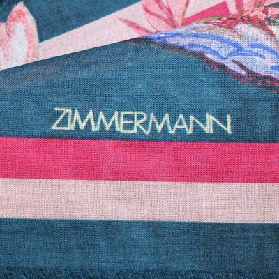 Zimmermann Multicolor Cotton Floral Print Pareo