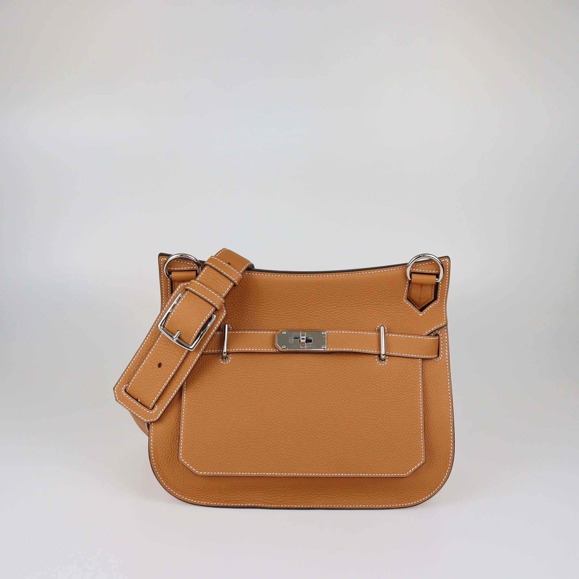 Hermes Gold Clemence Leather Jypsiere 31 Bag