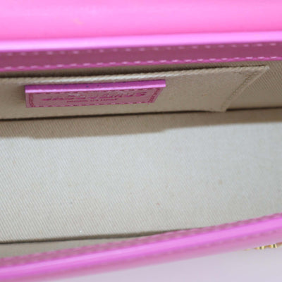 Jacquemus Pink Leather Le Chiquito Long Top Handle Bag