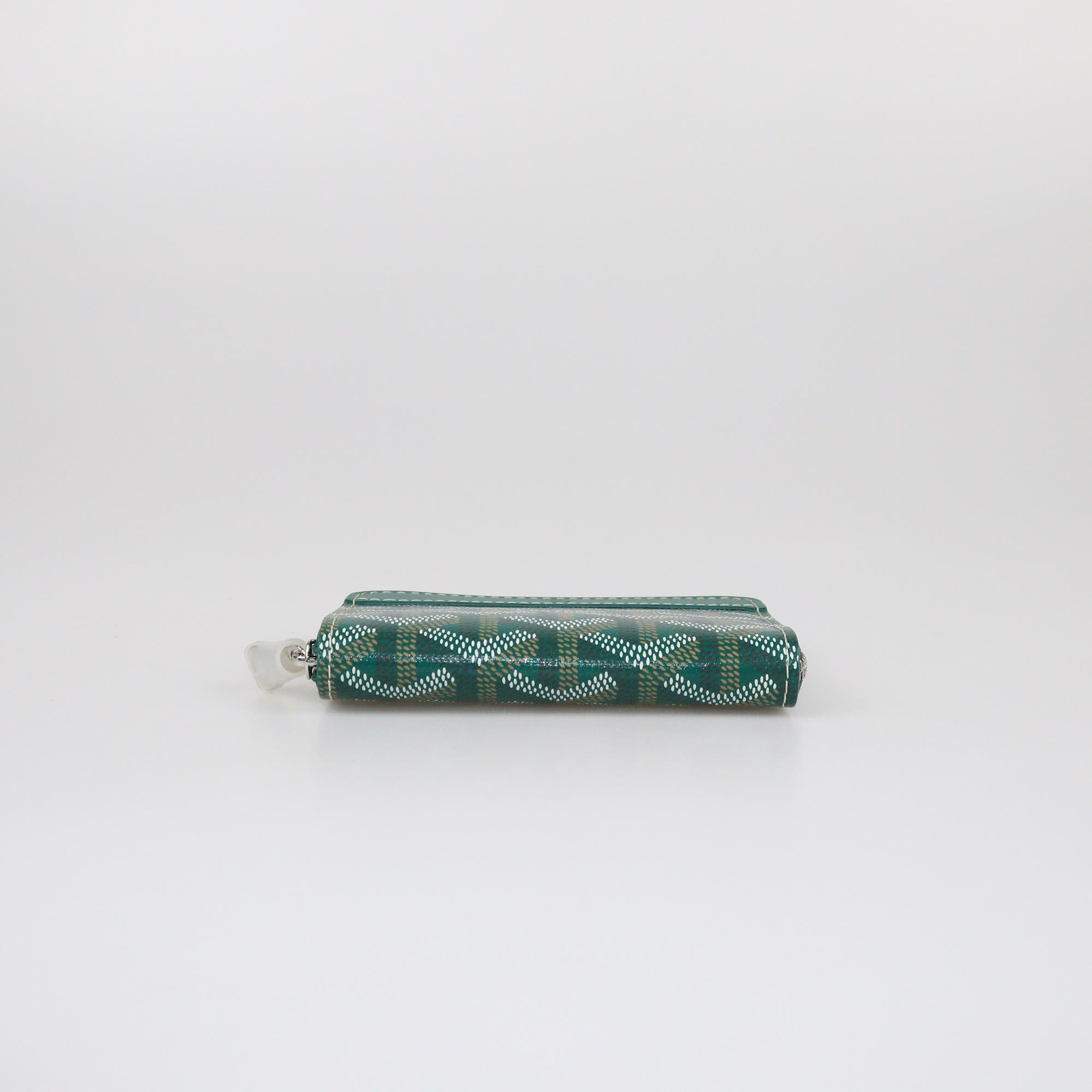 Goyard Green Goyardine Coin Purse Womens Goyard 
