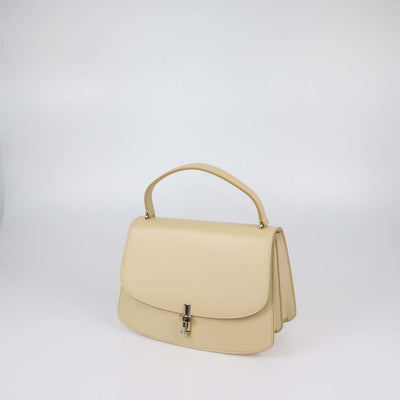 The Row Butter Leather Sofia 10.00 Top Handle Bag