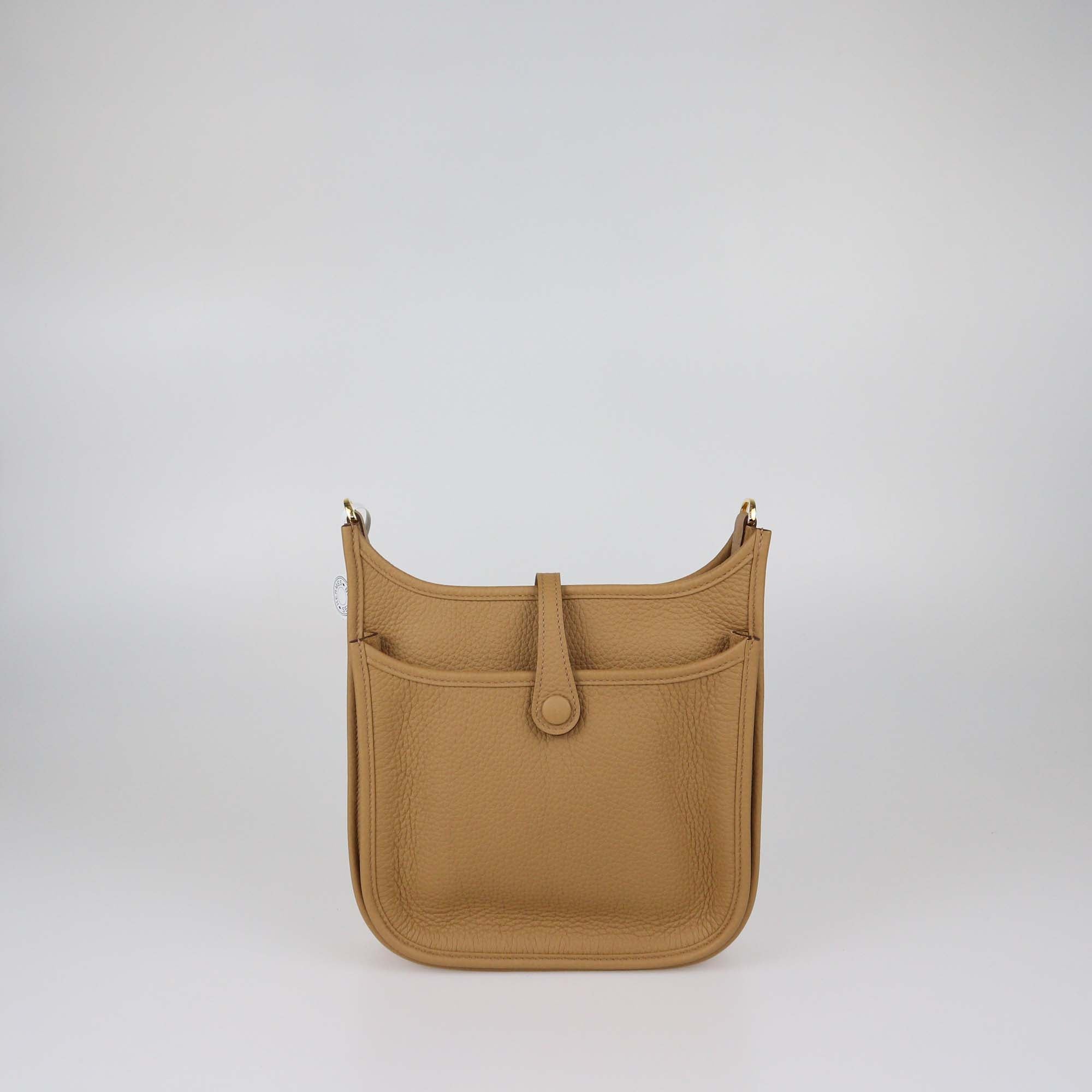 Hermes Biscuit Clemence Leather Evelyne 23 Poche III Bag