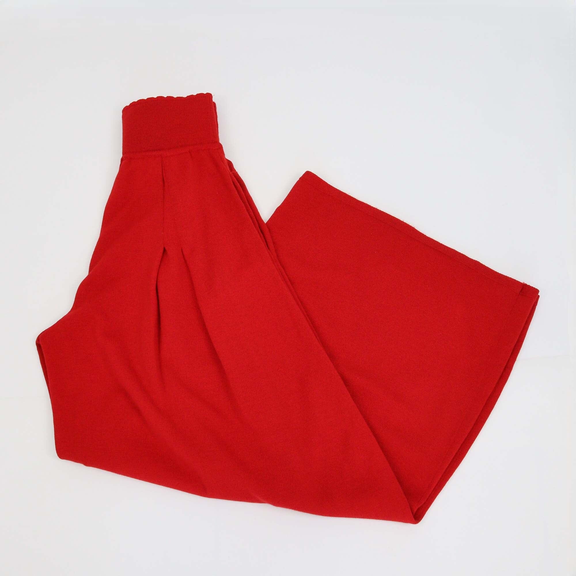 Molli Red Scallops Wide Leg Pants Womens Molli 