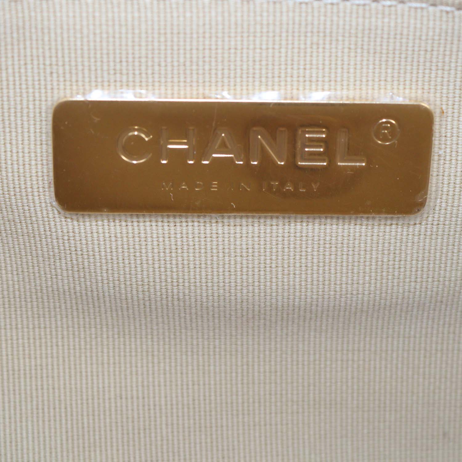 Chanel Beige Quilted Leather Large 19 Shoulder Bag