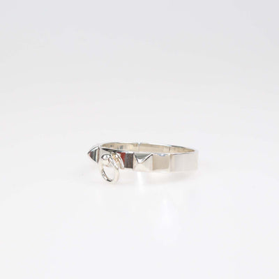 Hermes Sterling Silver Collier De Chein Bracelet Small Model