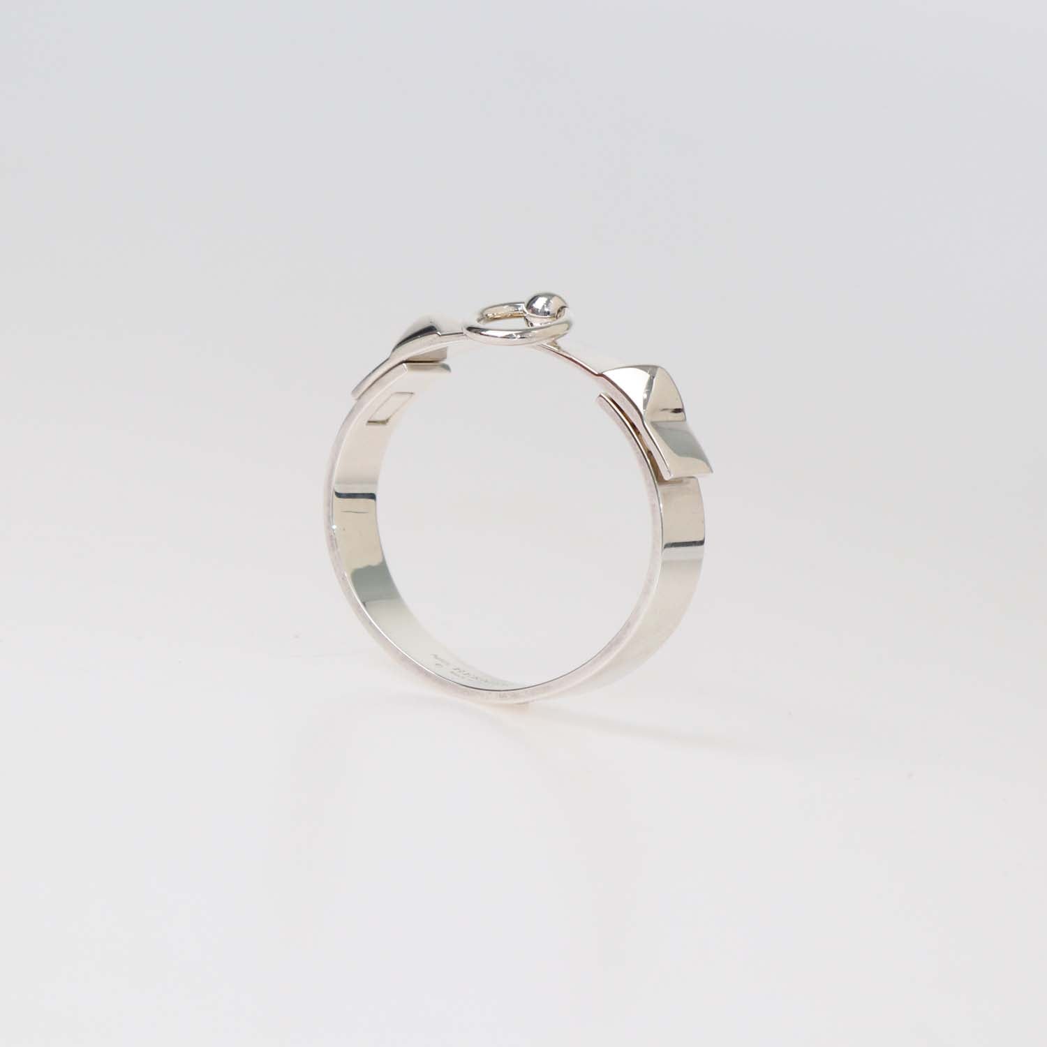 Hermes Sterling Silver Collier De Chein Bracelet Small Model