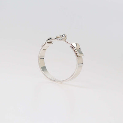 Hermes Sterling Silver Collier De Chein Bracelet Small Model