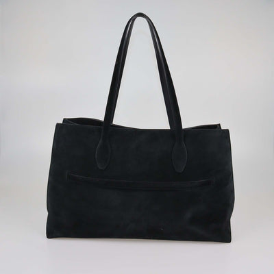 Toteme Black Suede Belted Lounge Tote