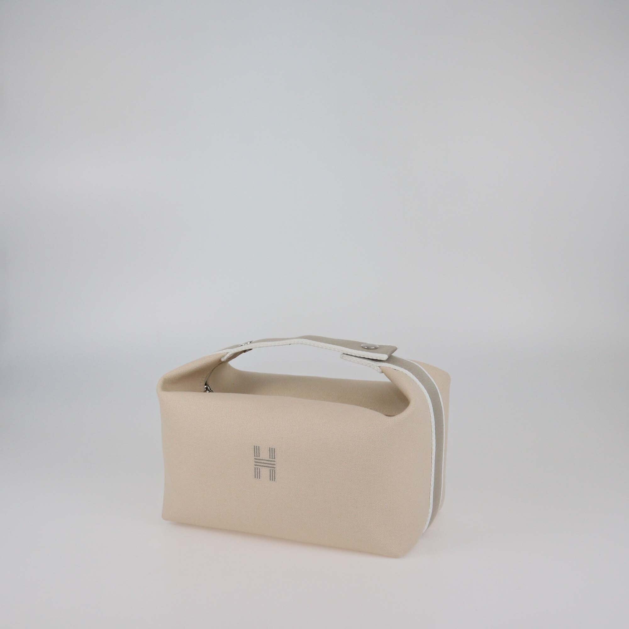 Hermes Naturel Toile H Bride-a-Brac Large Case Womens Hermes 