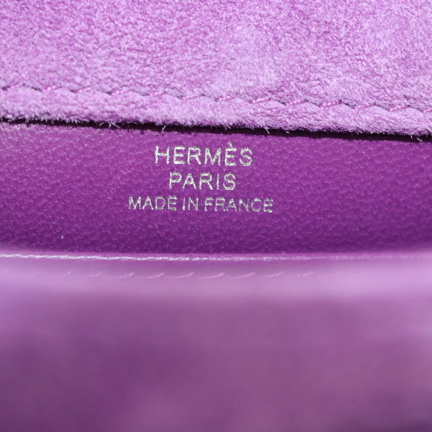 Hermes Violet Veau Doblis Mini Verrou Chaine Bag