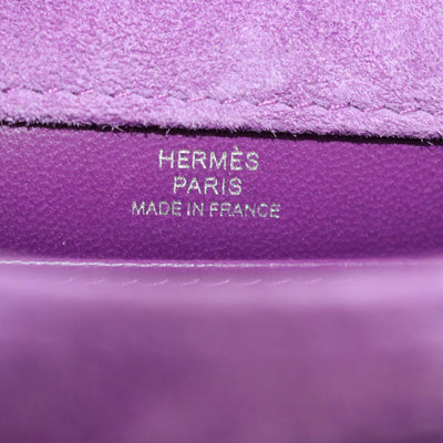 Hermes Violet Veau Doblis Mini Verrou Chaine Bag