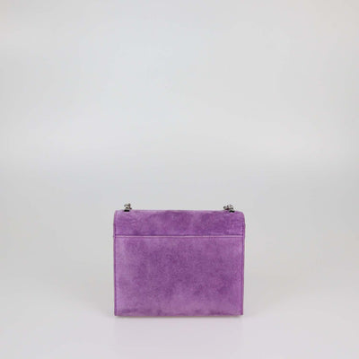 Hermes Violet Veau Doblis Mini Verrou Chaine Bag