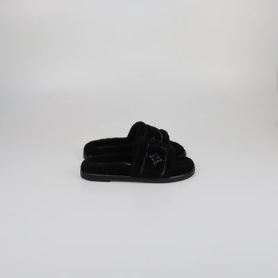 Louis Vuitton Black Soft LV Bliss Comfort Mules Womens Louis Vuitton 