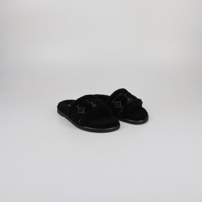 Louis Vuitton Black Soft LV Bliss Comfort Mules Womens Louis Vuitton 