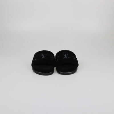 Louis Vuitton Black Soft LV Bliss Comfort Mules Womens Louis Vuitton 
