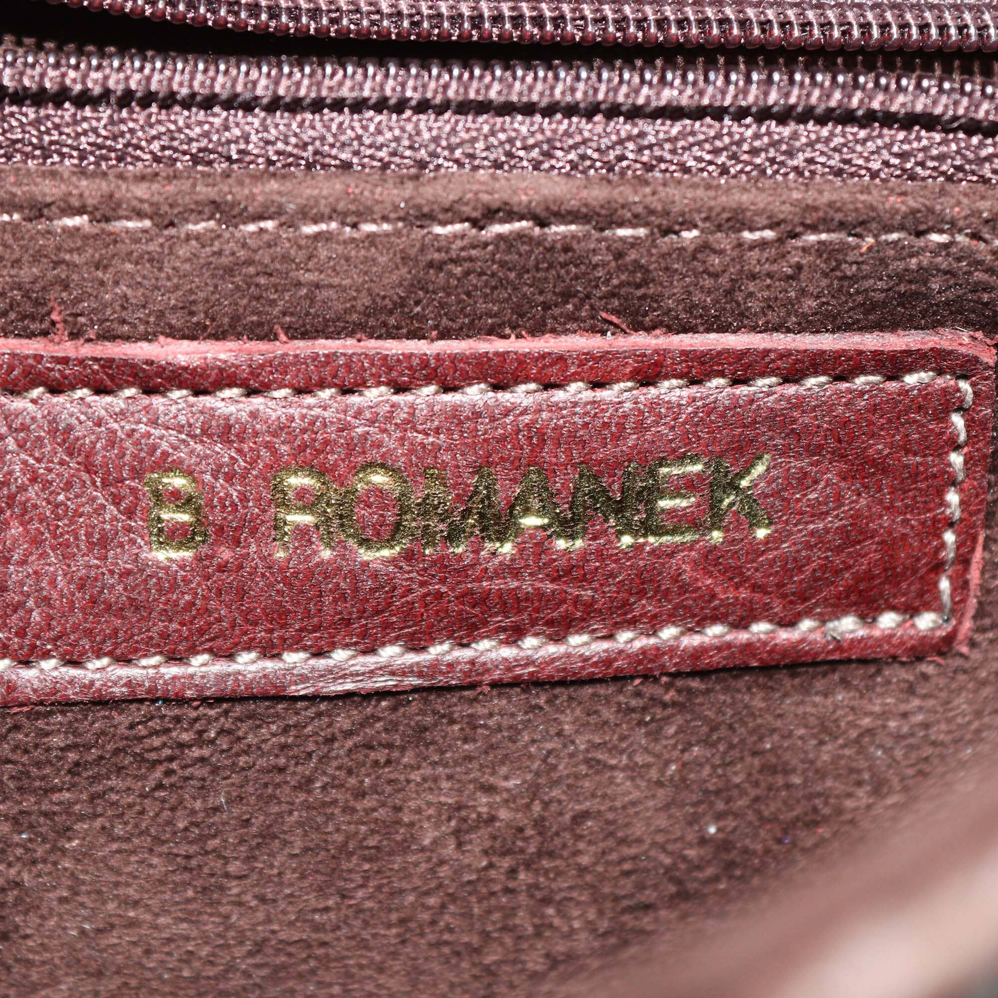 B. Romanek Brown Crocodile Rockstar Wrap Clutch Womens B. Romanek 