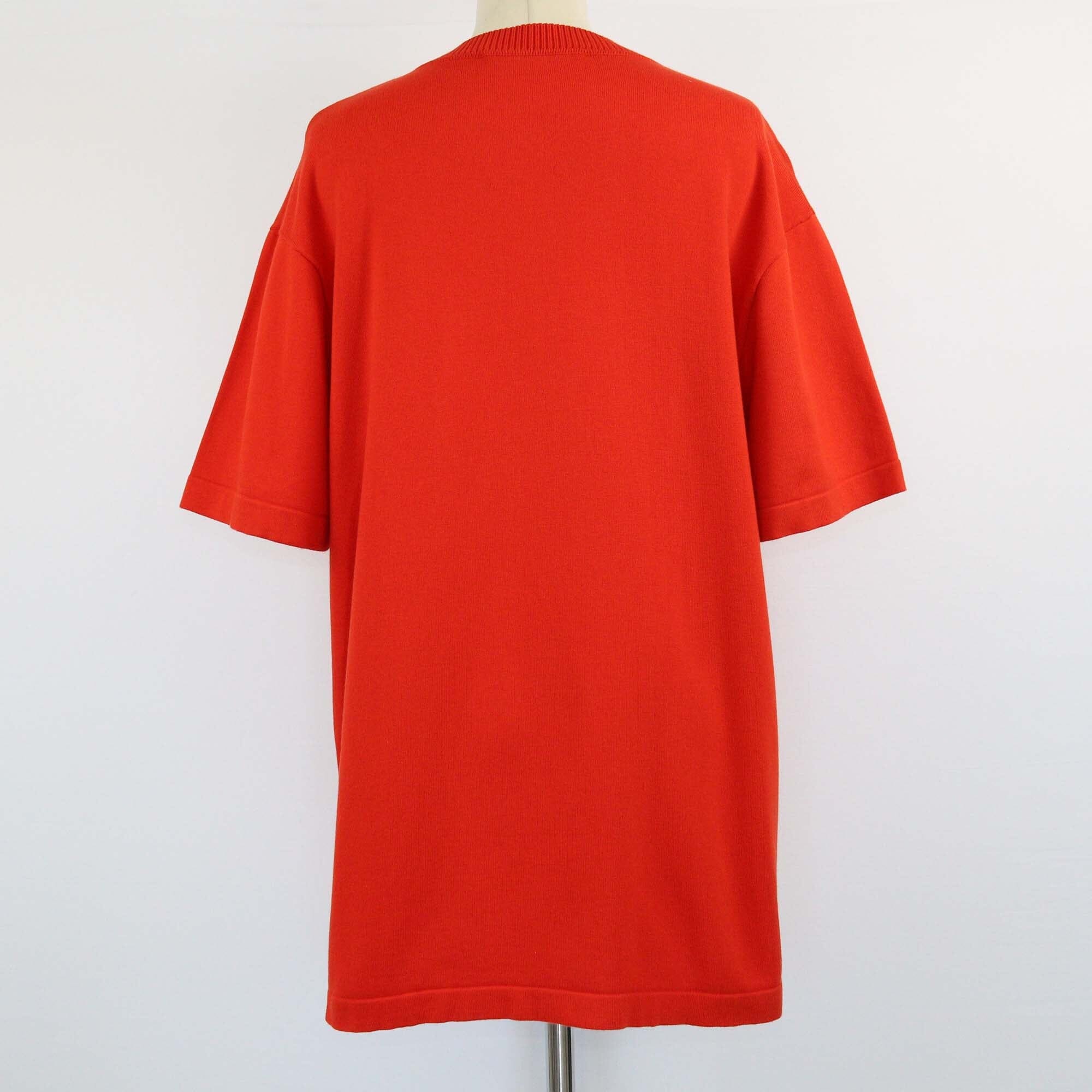 Louis Vuitton Red Signature Staple Pin T-Shirt Womens Louis Vuitton 