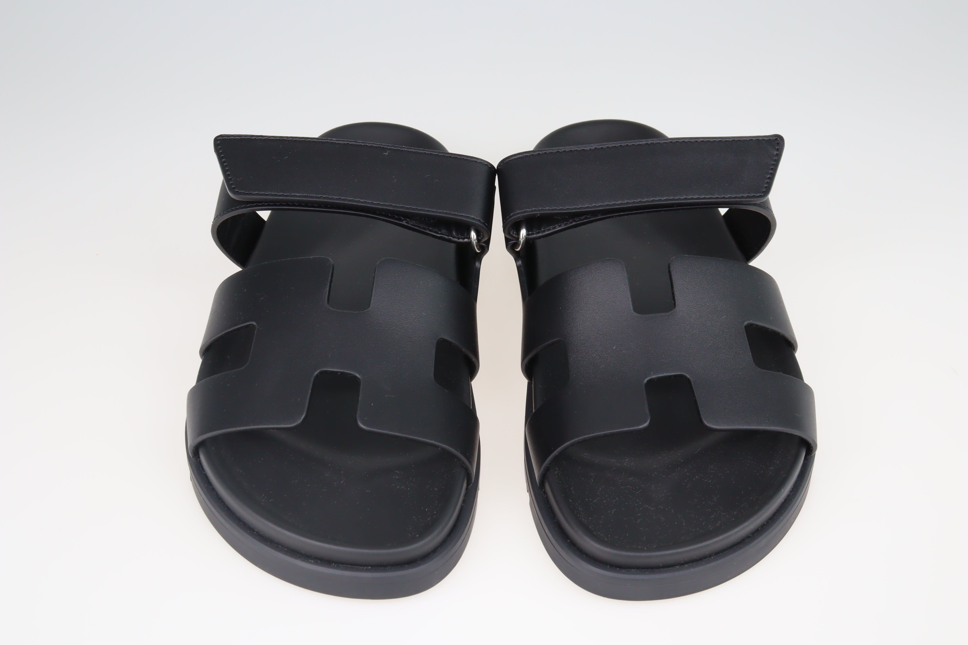 Black Chypre Slides Shoes Hermes 