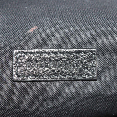Balenciaga Black Leather Graffiti Explorer Belt Bag