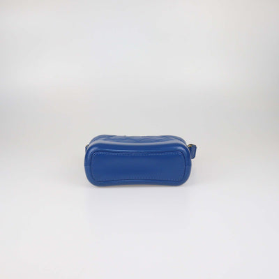 Chanel Blue Quilted Leather Small Gabrielle Shoulder Bag