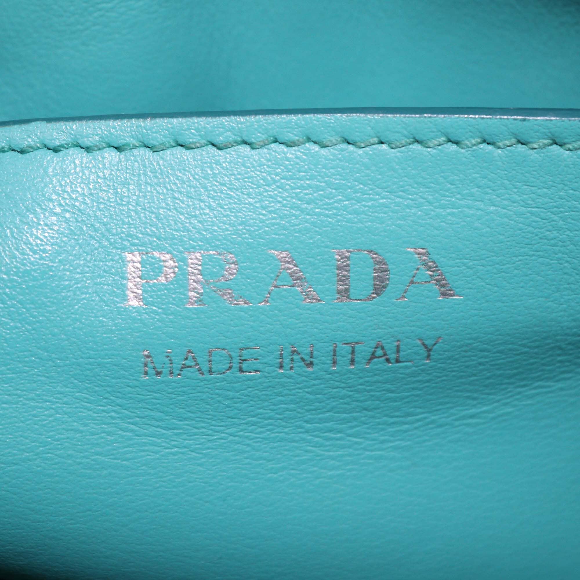 Prada Green Leather Diagramme Camera Crossbody Bag Womens Prada 
