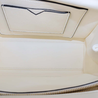Valentino Ivory Leather Small One Stud Top Handle Bag