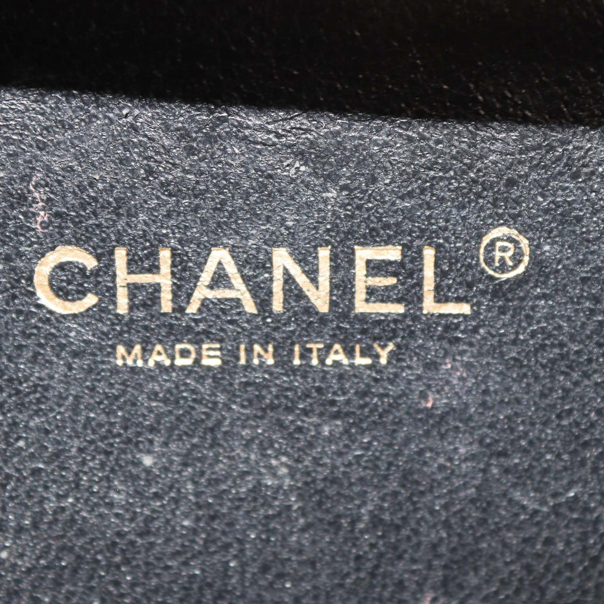 Chanel Navy Blue, Black Quilted Caviar Leather Small Vanity Case Bag
